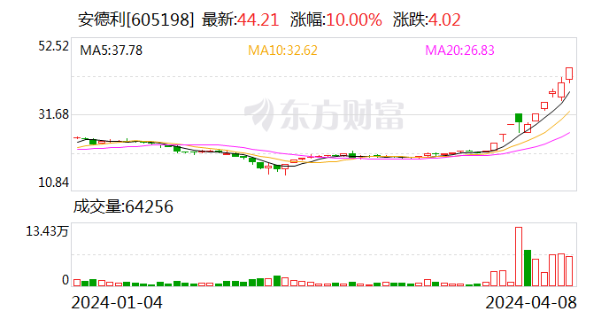 10天6板安德利：公司股票存在大幅回调的风险